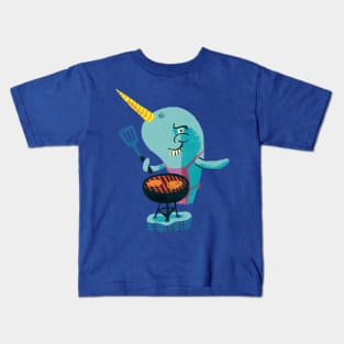 Grill Ready Narwhal Kids T-Shirt